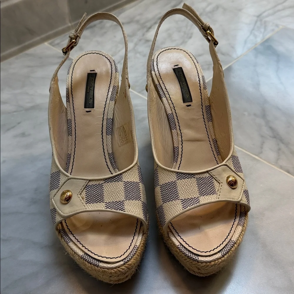 Louis Vuitton Damier Azur espadrilles - Picture 2 of 5